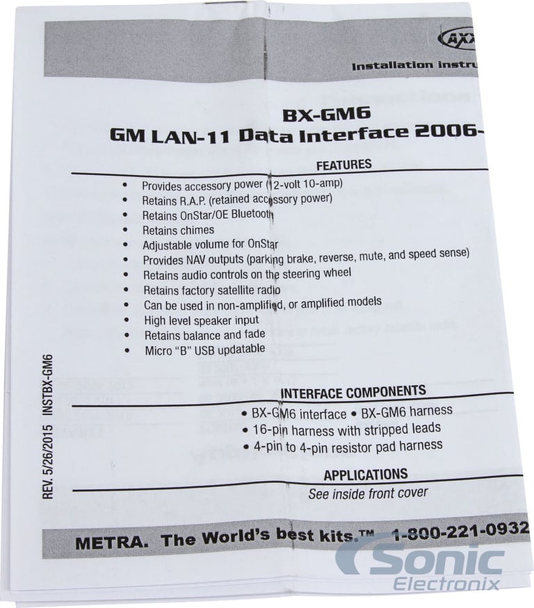 Axxess BX-GM6 Image 7