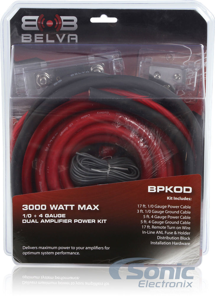 1900 Watt Crunch Powerzone Dual Amplifier Combo with Power Wiring Kit Image 24