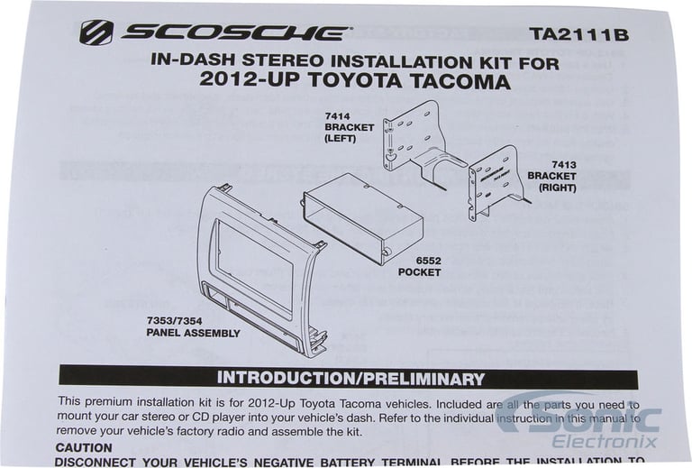 Scosche TA2111BPB Dash Kit Image 5