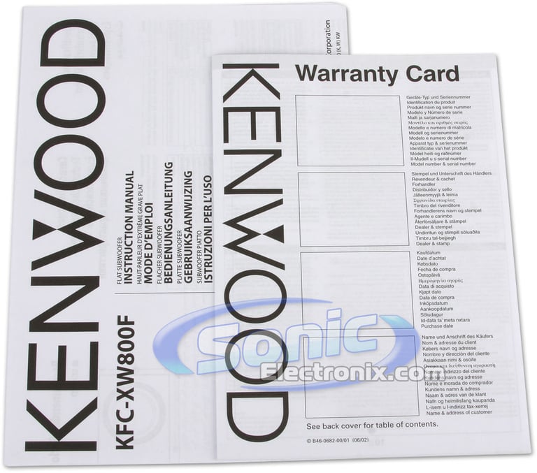 Kenwood eXcelon KFC-XW800F Image 5