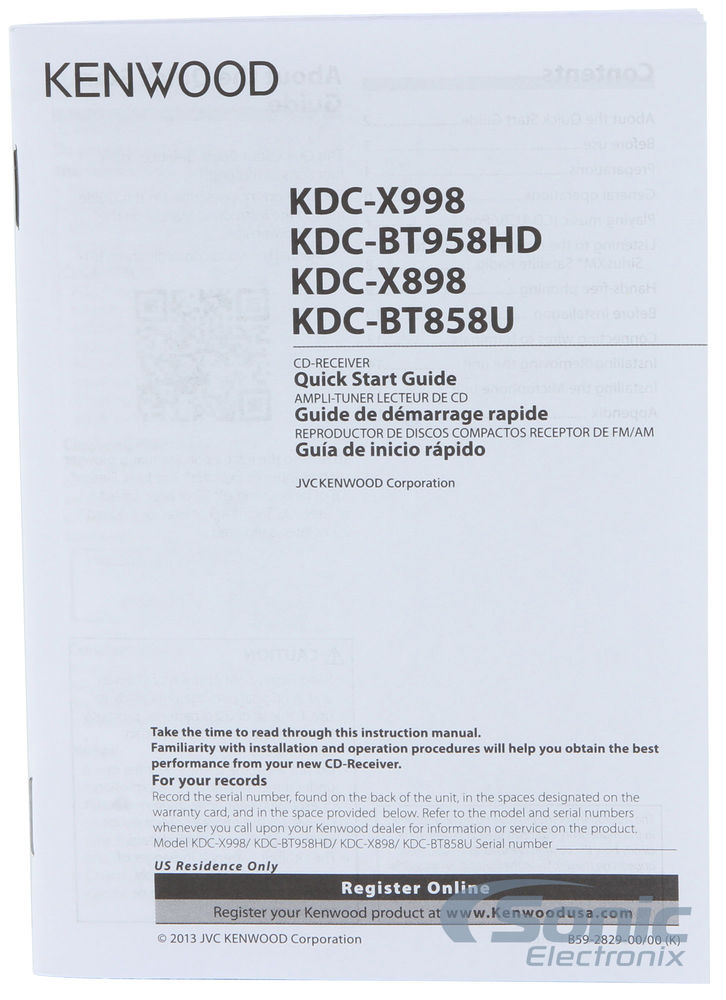 Kenwood KDC-BT958HD Image 9
