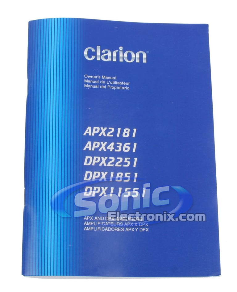 Clarion DPX2251 Image 5