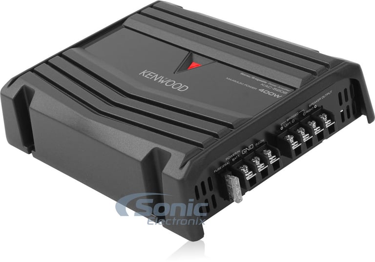 Kenwood P-W1220 Subwoofers and Amplifier Bass Bundle Image 2