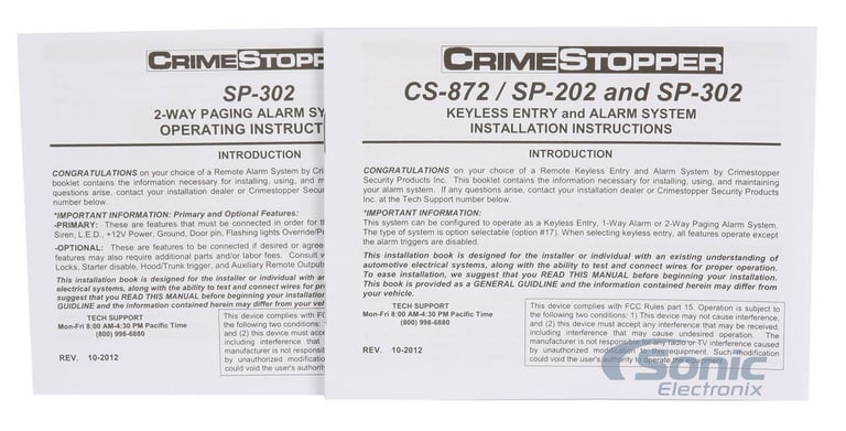 Crimestopper SP-302 (Open Box, Great) Image 12