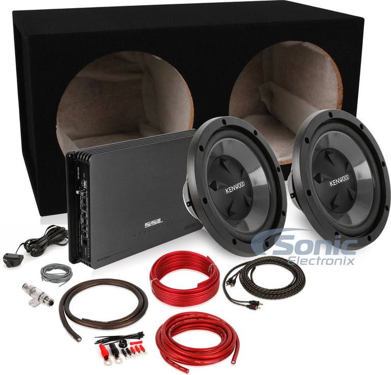 1600W Kenwood + SoundStorm Complete Bass Bundle (KFC-W112S EV2.2000) Image 1