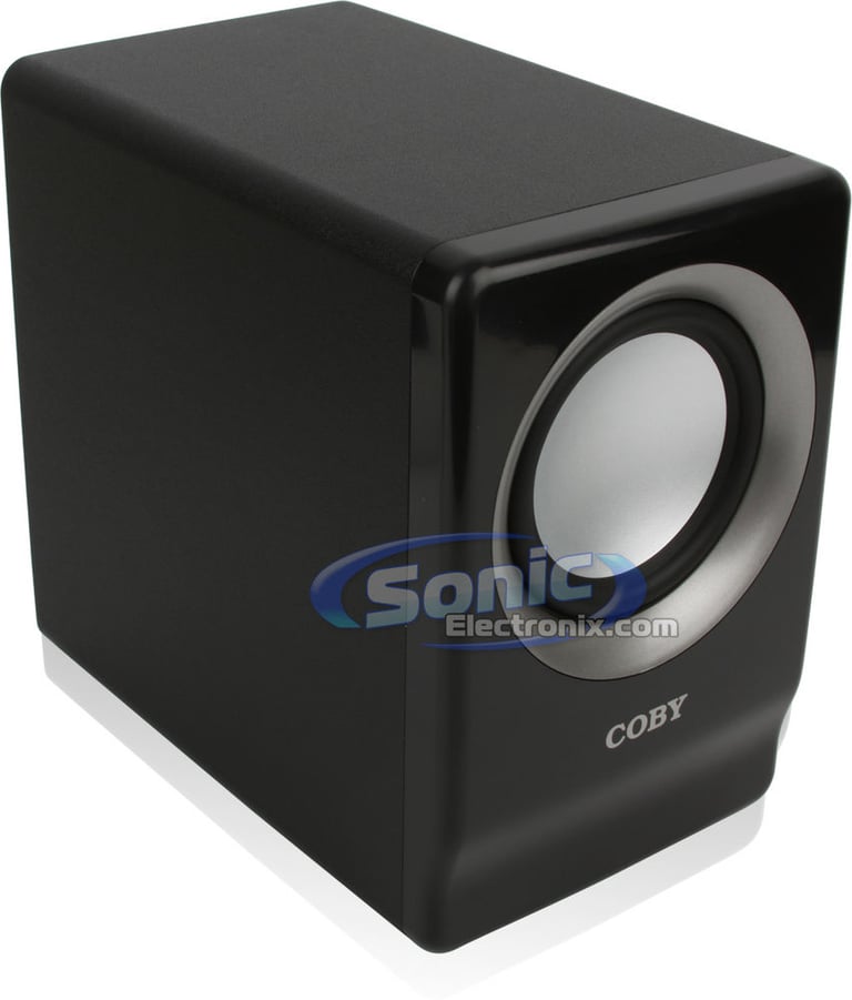 Coby CSMP80 (CS-MP80) 100-Watt High Performance 2.1 MP3 Speaker Image 2