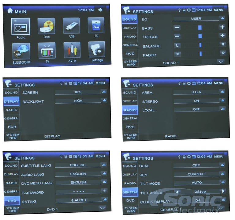 Power Acoustik PTID-8920BT + Color Back-Up Camera Image 8
