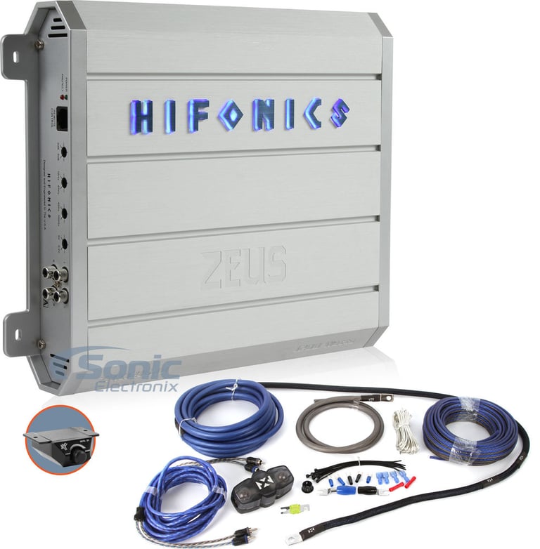 Hifonics ZRX1216.1D + True Spec 4 Gauge Installation Kit Image 1