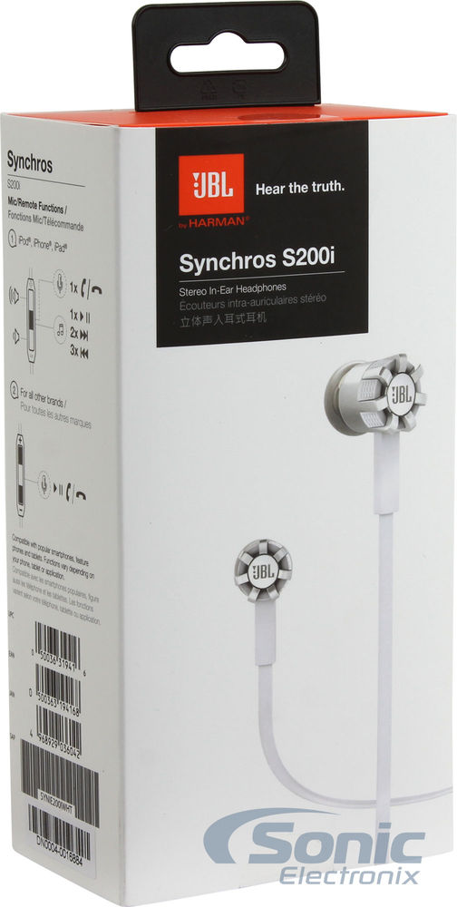 JBL Synchros S200i - (White S200-i) Image 6