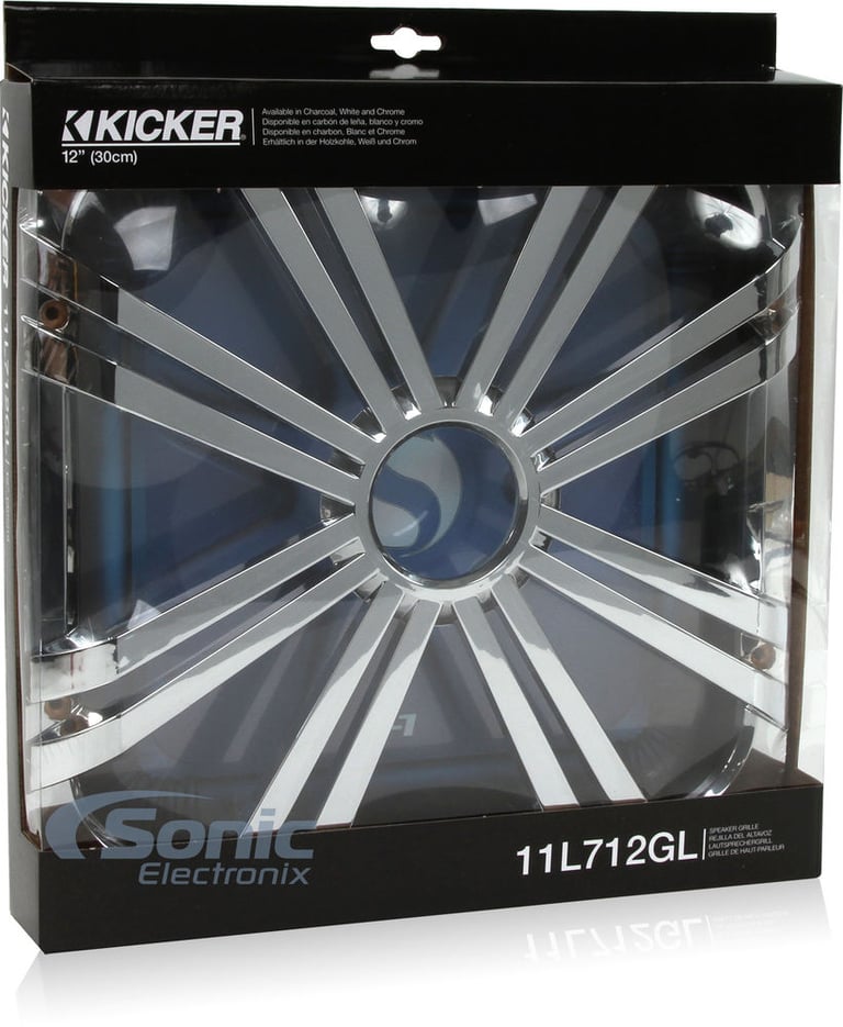 Kicker L712GLCR Chrome LED Grille for 12" L7 (11L712GL) Image 7