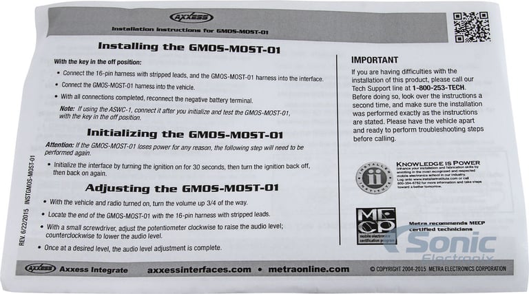 Axxess GMOS-MOST-01 Image 8