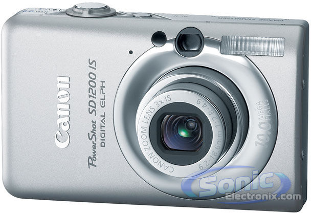 Canon PowerShot SD1200 IS Digital ELPH (Light Gray) Image 1