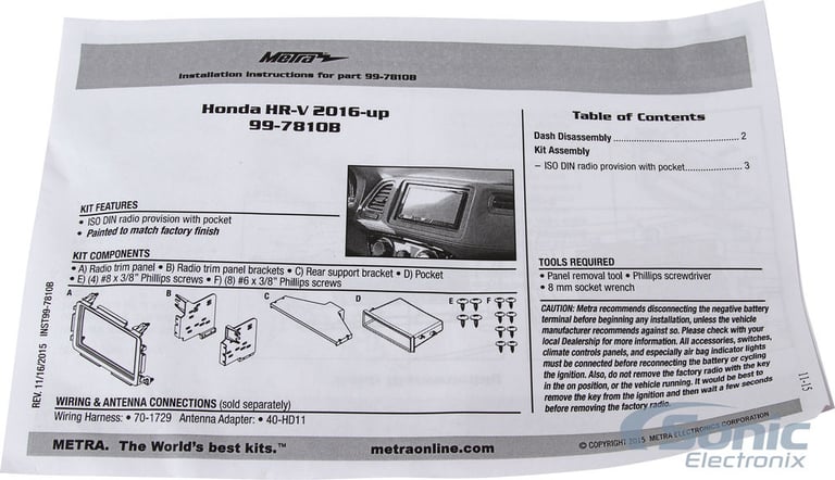 Metra 99-7810B Dash Kit Image 6