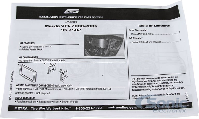 Metra 95-7502B Dash Kit Image 4