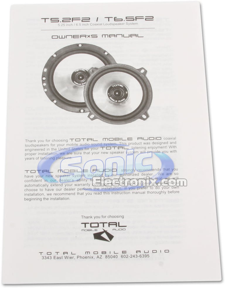 TOTAL Mobile Audio T6.5F2 (TMA - A JL Audio Company) Image 8