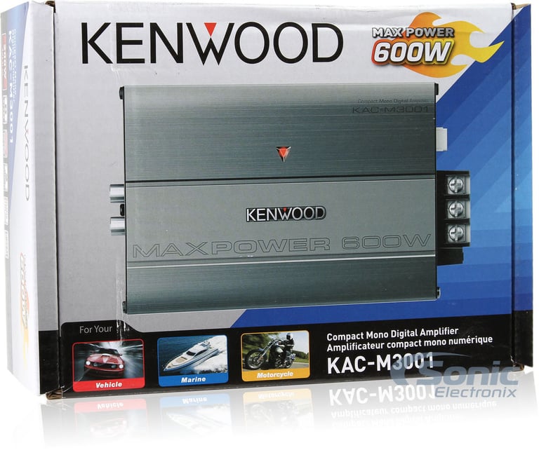 Kicker Compact 8" Enclosed Subwoofer with Kenwood Digital Amplifier Image 16