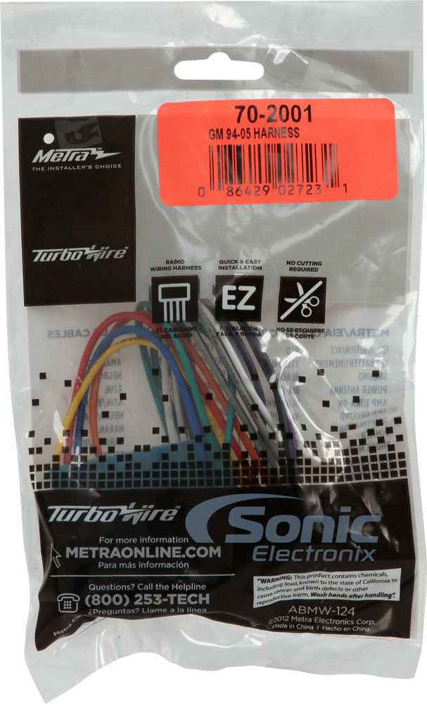 Metra 70-2001 Wiring Harness Image 3