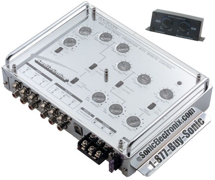 Audiobahn AX303X 3-Way Electronic Crossover Image 1