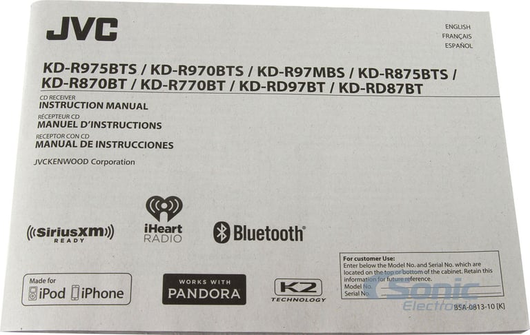 JVC Arsenal KD-R975BTS Image 9