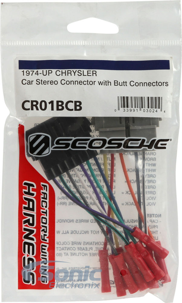 Scosche CR01BCB Wiring Harness Image 6