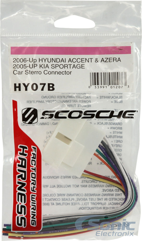 Scosche HY07B Wiring Harness Image 3