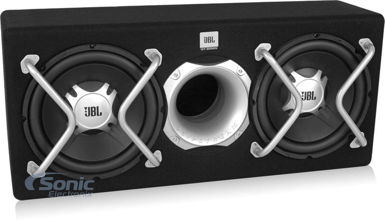 JBL Loaded Subwoofer Box + Crunch Amplifier and Wiring Kit Package Image 2