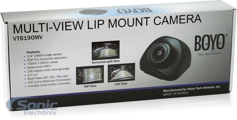 Crimestopper Rear View Mirror Monitor + Lip Mount Camera Bundle Image 14