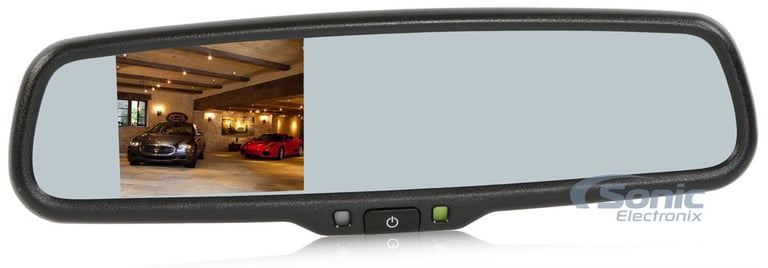 BOYO Vision Rear View Mirror Monitor and Lip Mount Camera Bundle Image 2