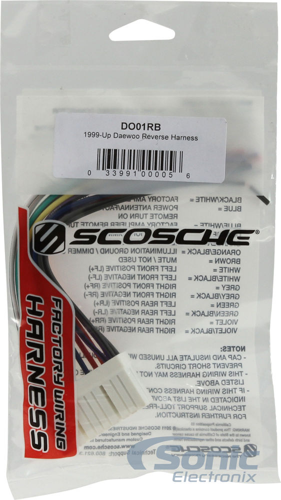 Scosche Daewoo Factory Stereo Harness (DO01RB) Image 3