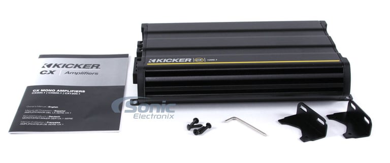 Kicker CX1200.1 (12CX1200.1) Open Box Complete Image 5