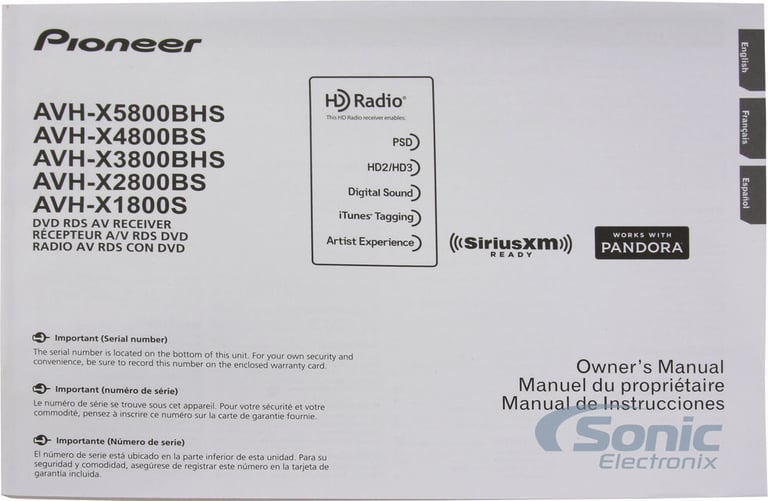 Pioneer AVH-X4800BS Image 9
