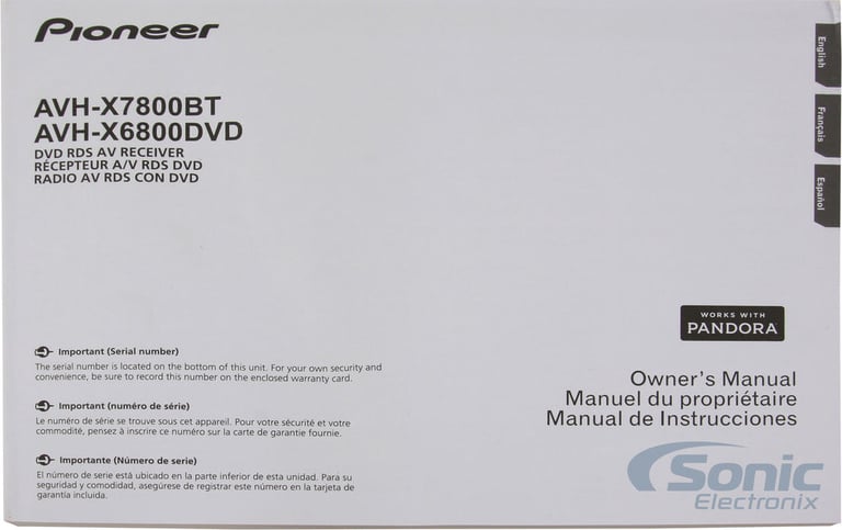 Pioneer AVH-X6800DVD Image 9