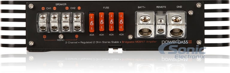 PowerBass ASA1200.2x Speaker or Sub Amplifier (Bridgeable!) Image 3