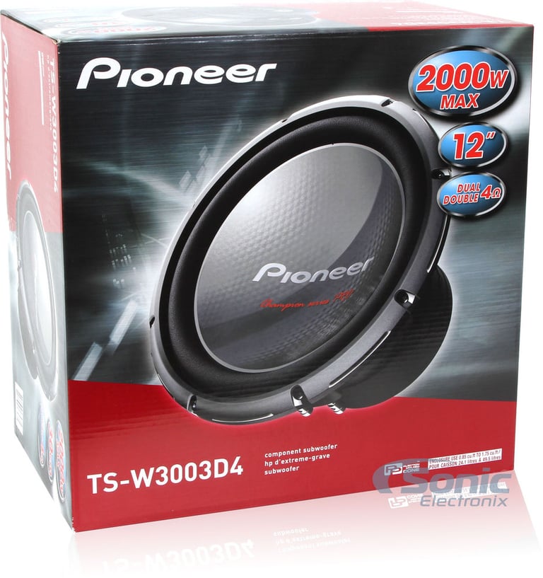 12" Pioneer TS-W3003D4 600W RMS Image 6
