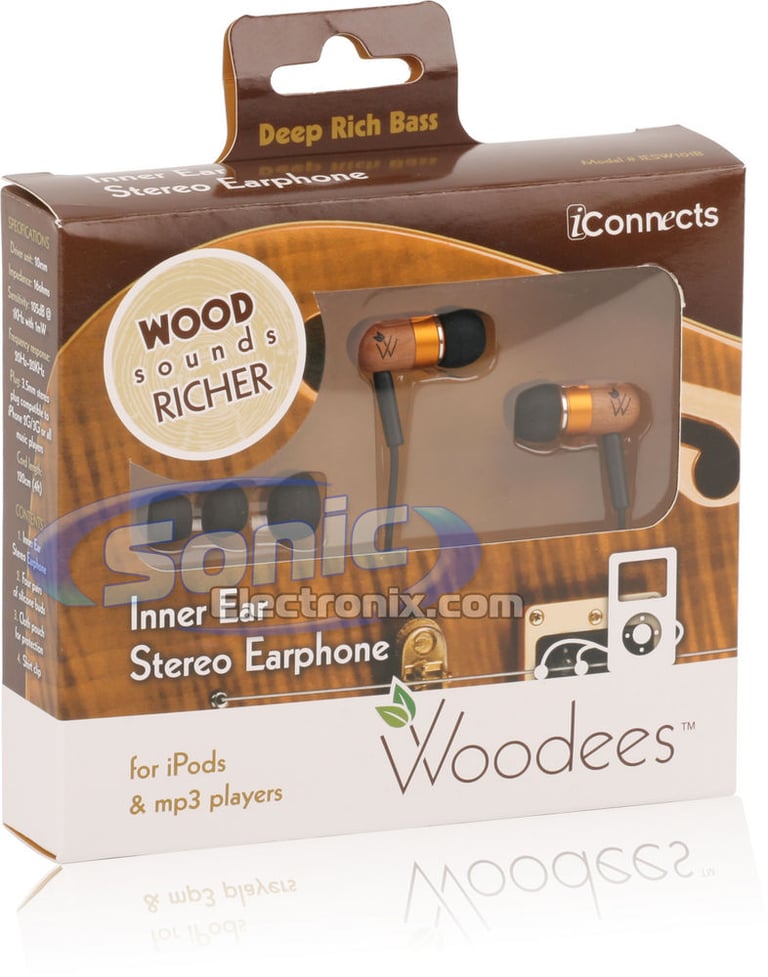 Woodees IESW101B (IES-W101B) In-Ear Headphones/Earbuds Image 8
