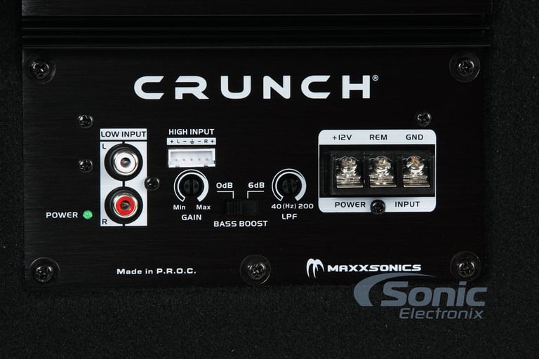 Crunch CR-212A Special Edition Subwoofer Package Image 5