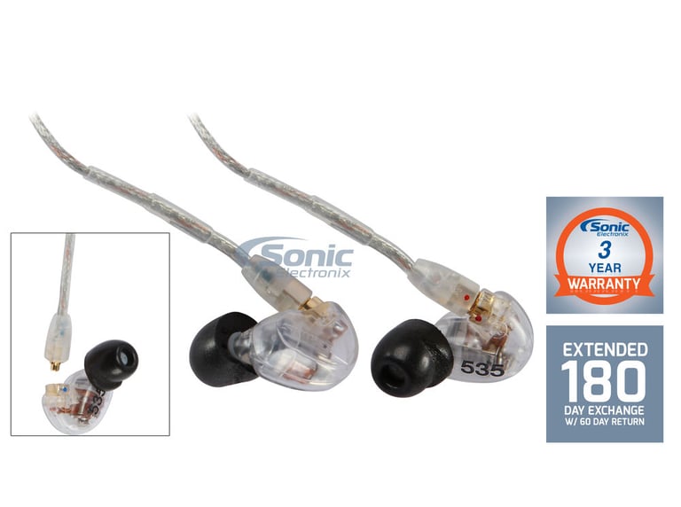 Shure SE535 (Clear) + Sonic Electronix Bonus Pack 3 Image 1