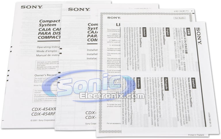 Sony CDX-454RF R/B Image 9