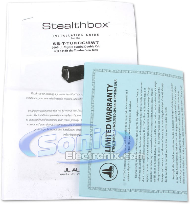 JL Audio Toyota Tundra Stealthbox SB-T-TUNDC/8W7/GA Image 5