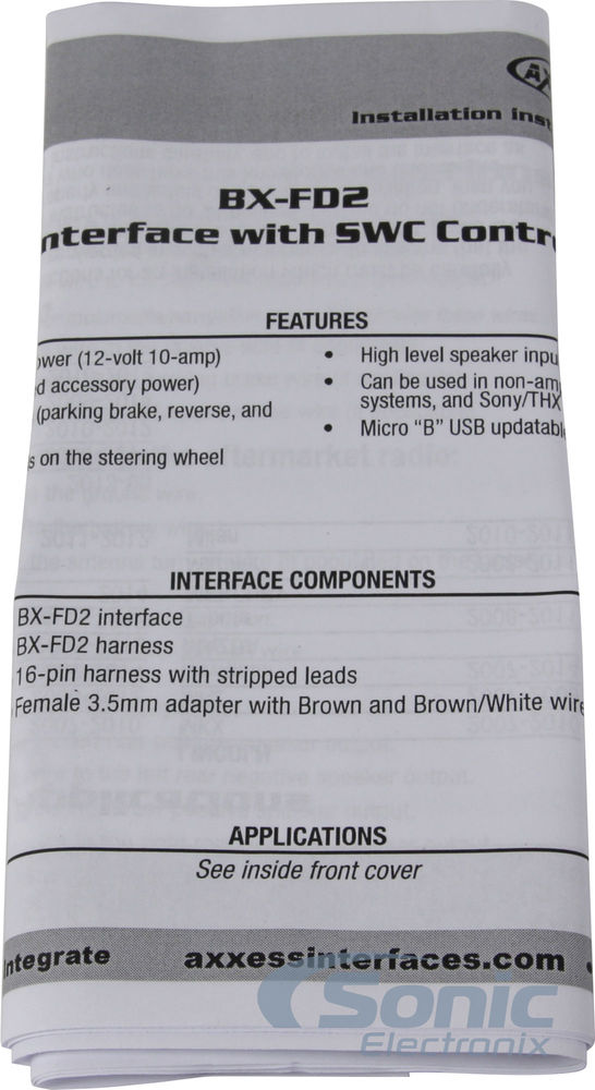 Axxess BX-FD2 Image 7
