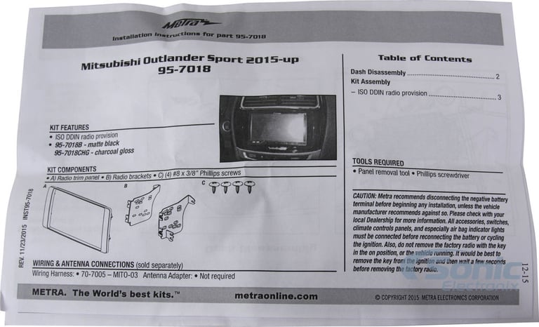 Metra 95-7018CHG Dash Kit Image 4