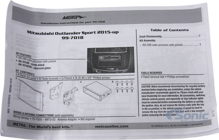 Metra 99-7018B Dash Kit Image 6