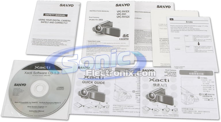 Sanyo VPC-FH1BK (Black - VPC-FH1) Image 18