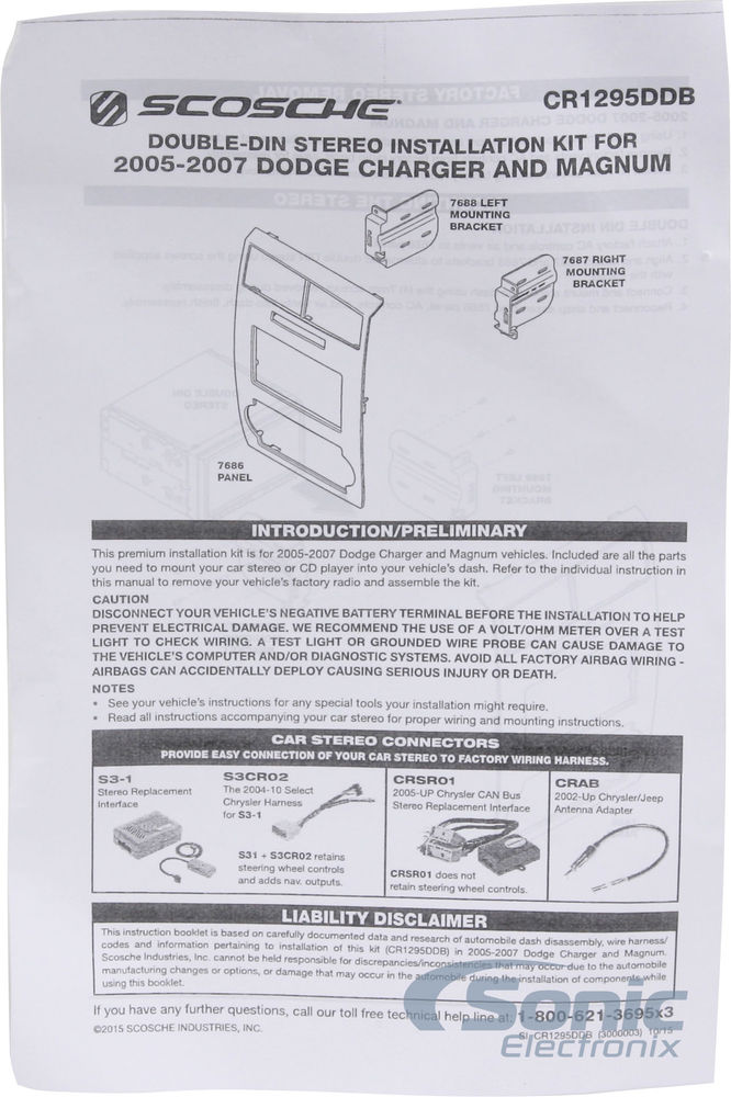 Scosche CR1295DDB Dash Kit Image 4