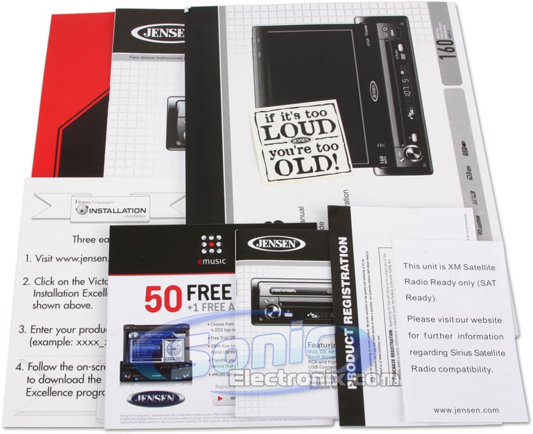 Jensen VM9313 + Jensen NAV102 Package Image 13