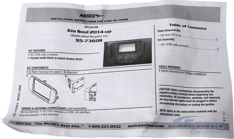 Metra 95-7360B Dash Kit Image 4