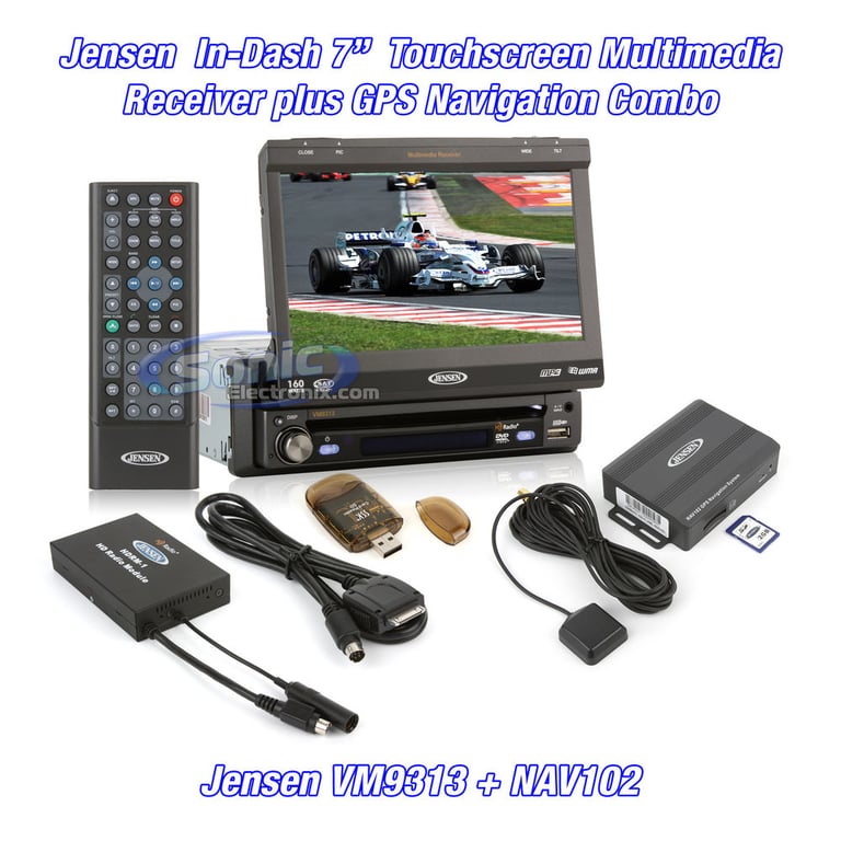 Jensen VM9313 + Jensen NAV102 Package Image 1