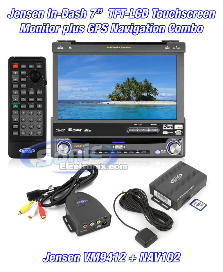 Jensen VM9412 + Jensen NAV102 Package Image 1