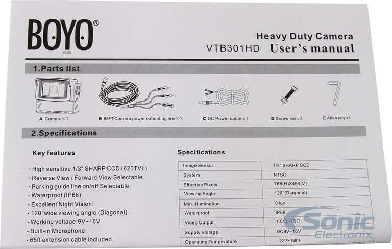 BOYO Vision VTB301HD Image 7