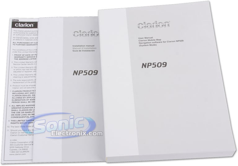 Clarion VX709 + NP509 + CCB509 Package Image 17